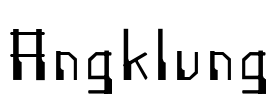 Angklung Font Image