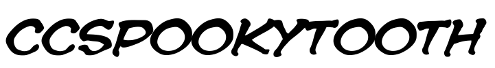 CCSpookytooth Font Image