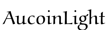 AucoinLight Font Image