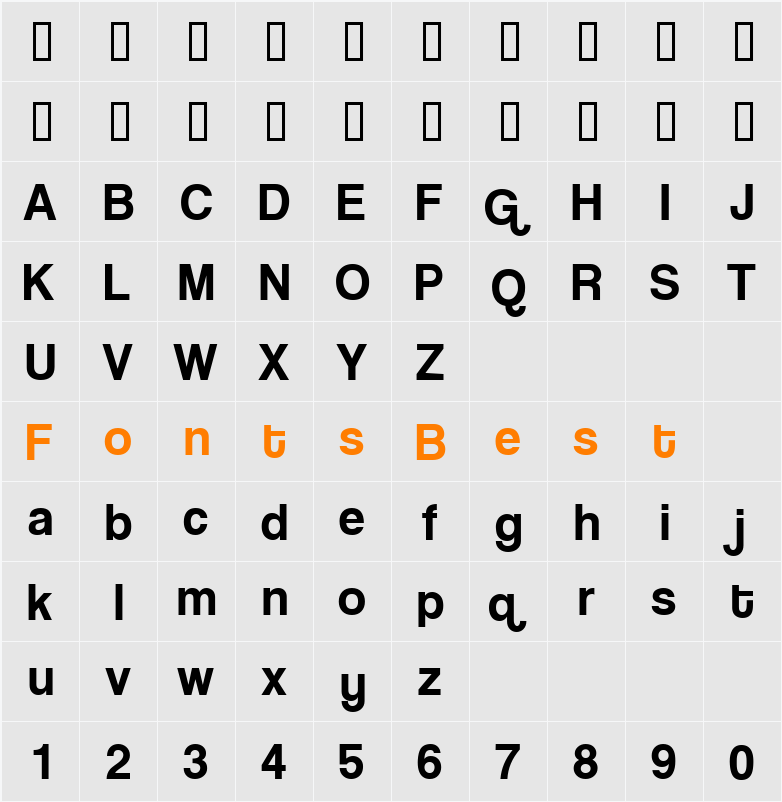 Coolvetica Character Map