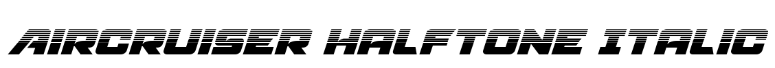 Aircruiser Halftone Italic