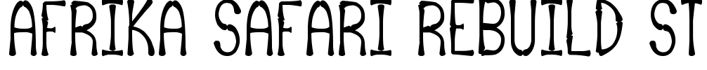 Afrika Safari Rebuild St Font Image