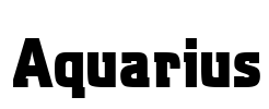 Aquarius Font Image