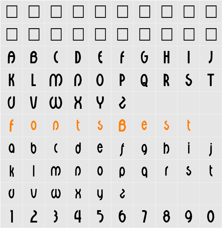 Minerva Character Map