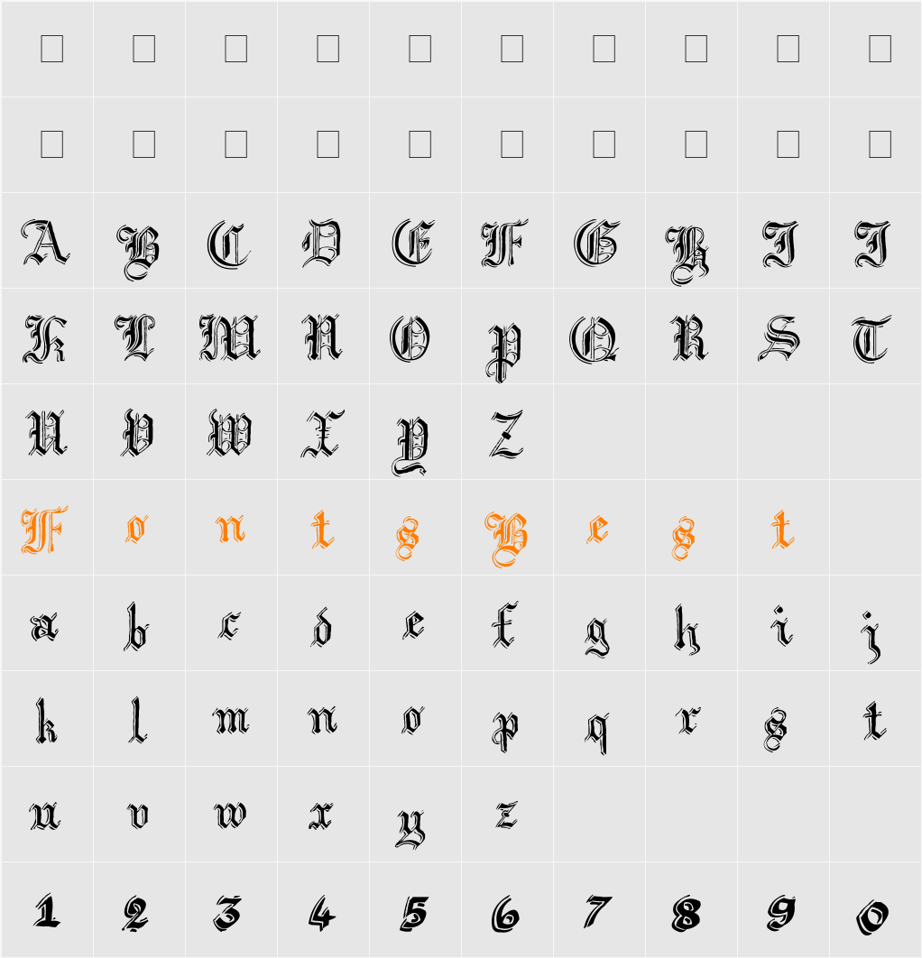 Argor Got Scaqh Character Map