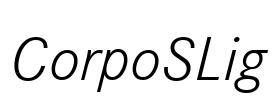 CorpoSLig Font Image