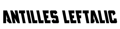 Antilles Leftalic Font Image