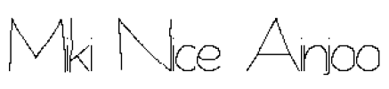 Miki Nice Ainjoo Font Image