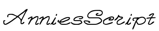 AnniesScript Font Image