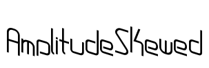 AmplitudeSkewed Font Image