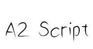 A2 Script Font Image