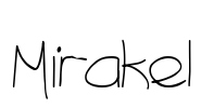 Mirakel Font Image