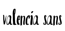 valencia sans Font Image