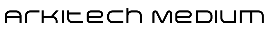 Arkitech Medium Font Image