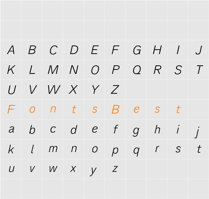 Analogue Reduced Character Map