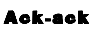 Ack-ack Font Image