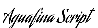 Aguafina Script Font Image