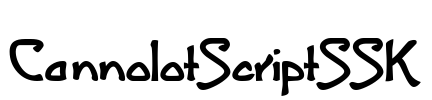 CannolotScriptSSK Font Image