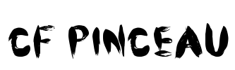 CF Pinceau Font Image