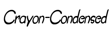 Crayon-Condensed Font Image