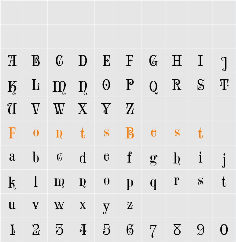 Iskola Character Map