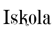 Iskola Font Image