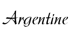 Argentine Font Image