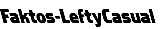 Faktos-LeftyCasual Font Image