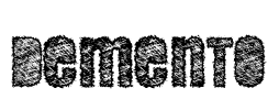 DEMENTO Font Image