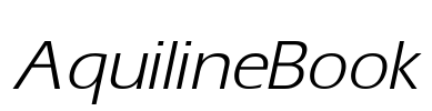 AquilineBook Font Image