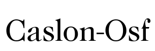 Caslon-Osf Font Image