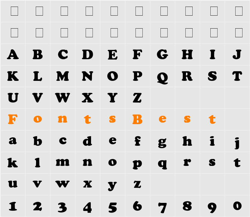 Cookie Character Map