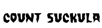 Count Suckula Font Image