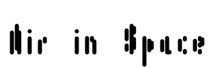 Air in Space Font Image