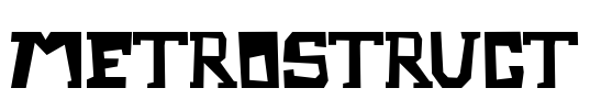 Metrostruct Font Image