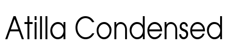 Atilla Condensed Font Image