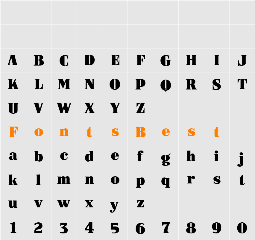 ARB-187 Moderne Caps AUG-47 CAS Character Map