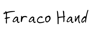 Faraco Hand Font Image