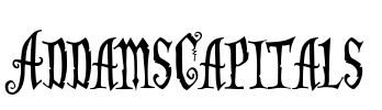 AddamsCapitals Font Image