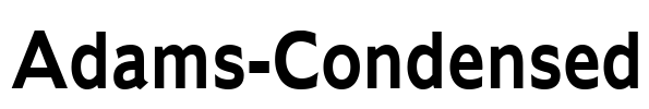 Adams-Condensed Font Image