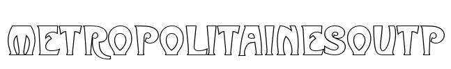 MetropolitainesOutP Font Image