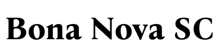 Bona Nova SC Font Image