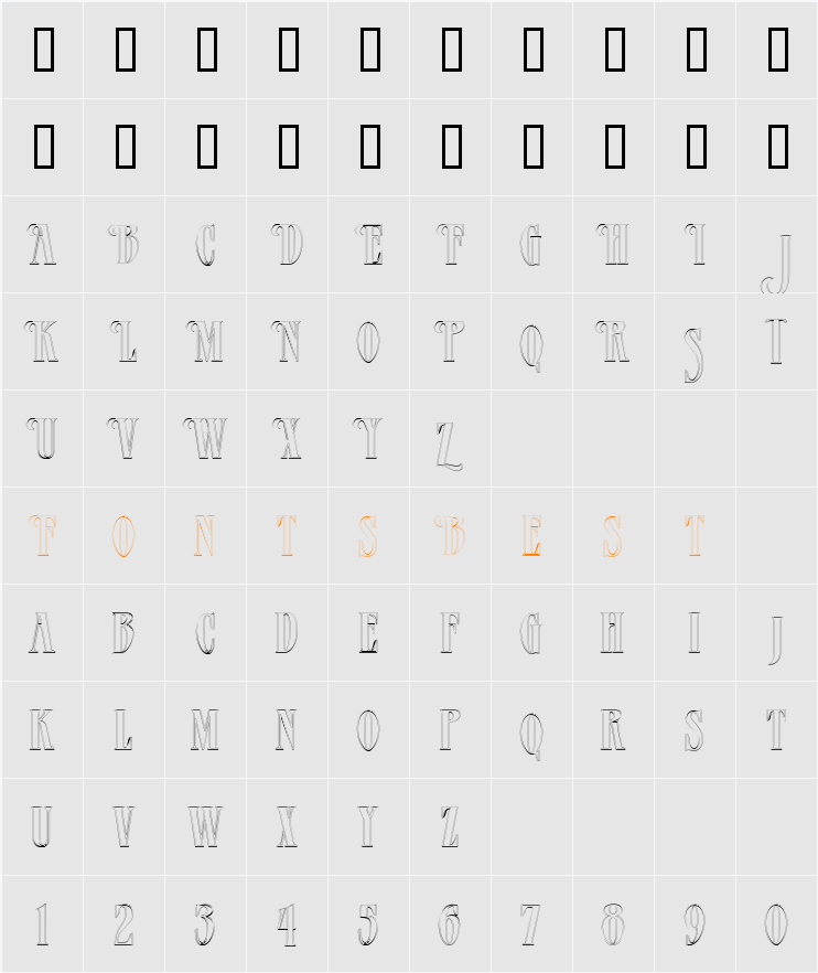 JI-Envois Character Map