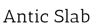 Antic Slab Font Image