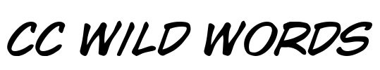 CC Wild Words Font Image