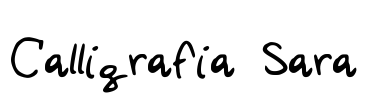 Calligrafia Sara Font Image