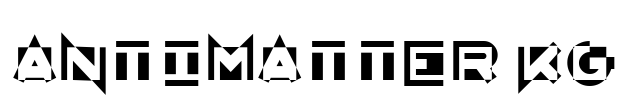 AntiMatter KG  Font Image