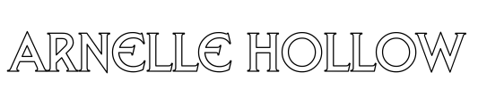 Arnelle Hollow Font Image