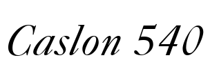 Caslon 540