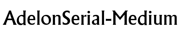 AdelonSerial-Medium Font Image